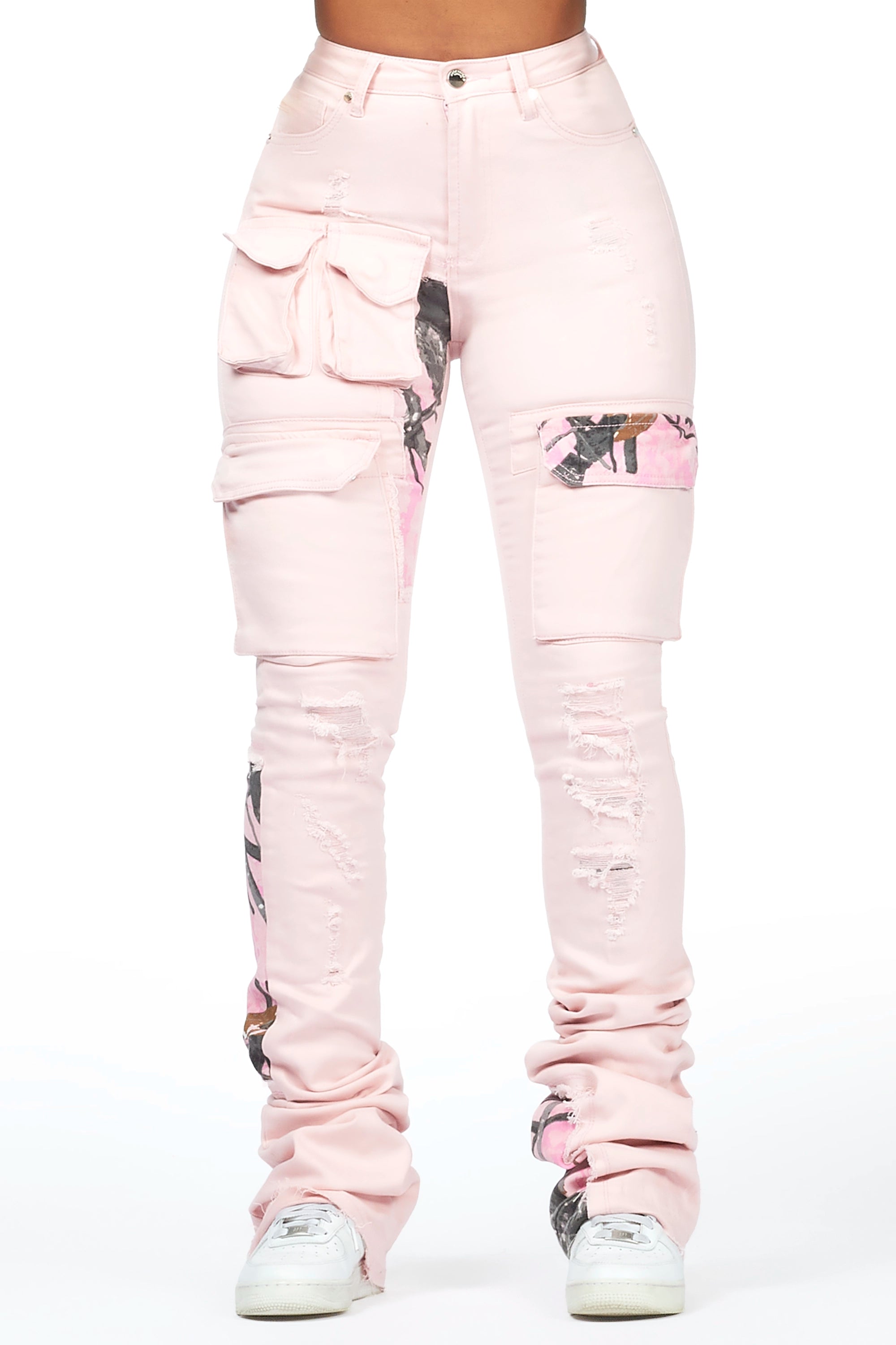 Teresa Pink Super Stacked Jean