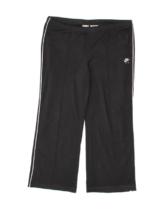 NIKE Womens Tracksuit Trousers UK 10/12 Medium Black Polyester