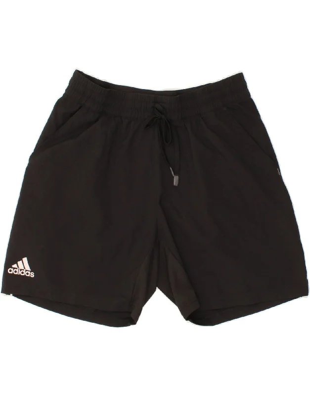 ADIDAS Womens Sport Shorts UK 14 Large Black