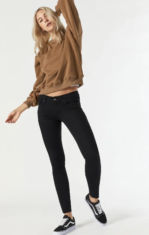 SERENA SUPER SKINNY JEANS IN JET BLACK