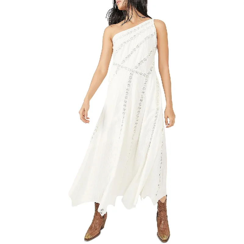 Free People Womens Bella Ladder Stitch Long Maxi Dress