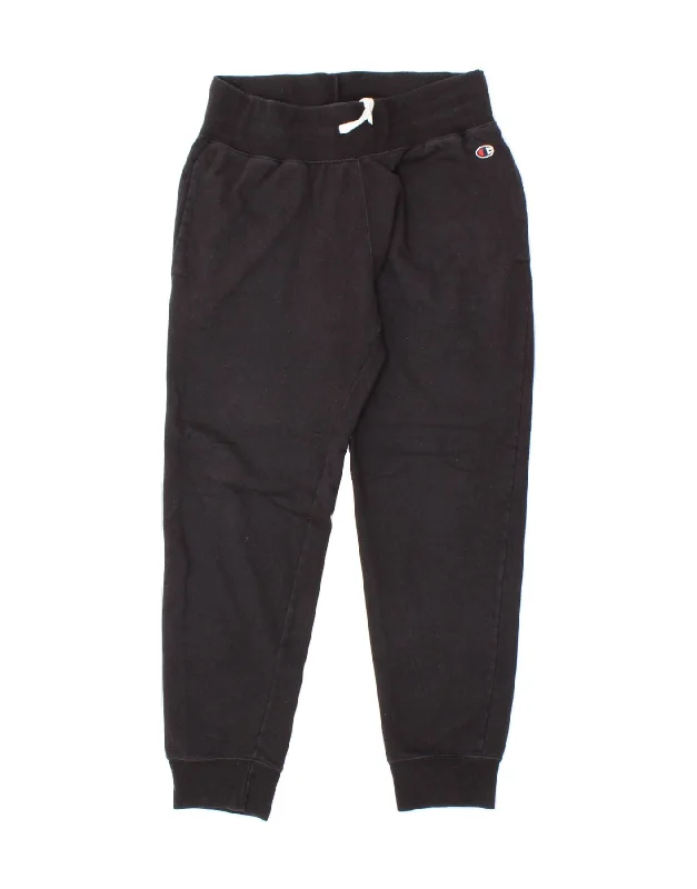 CHAMPION Womens Authentic Tracksuit Trousers Joggers UK 10 Small Navy Blue