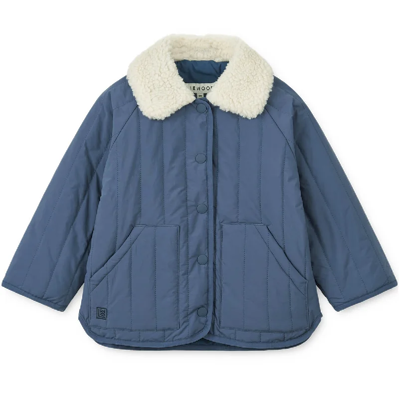 Giro Jacket in Sandy / Indigo Blue by Liewood