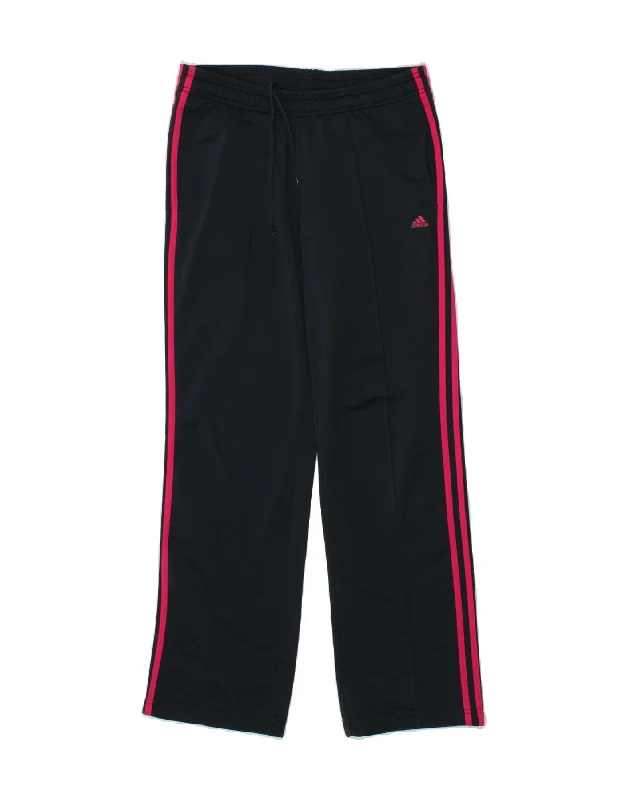 ADIDAS Womens Tracksuit Trousers UK 8/10 Small Black Polyester