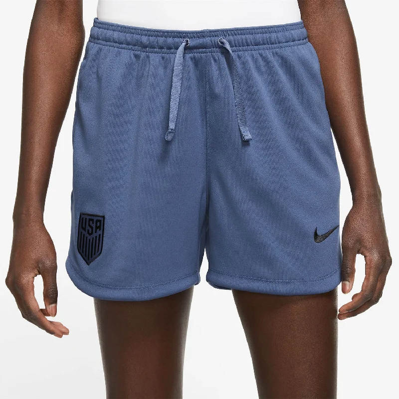 Women's Nike USA Travel Knit Blue Shorts