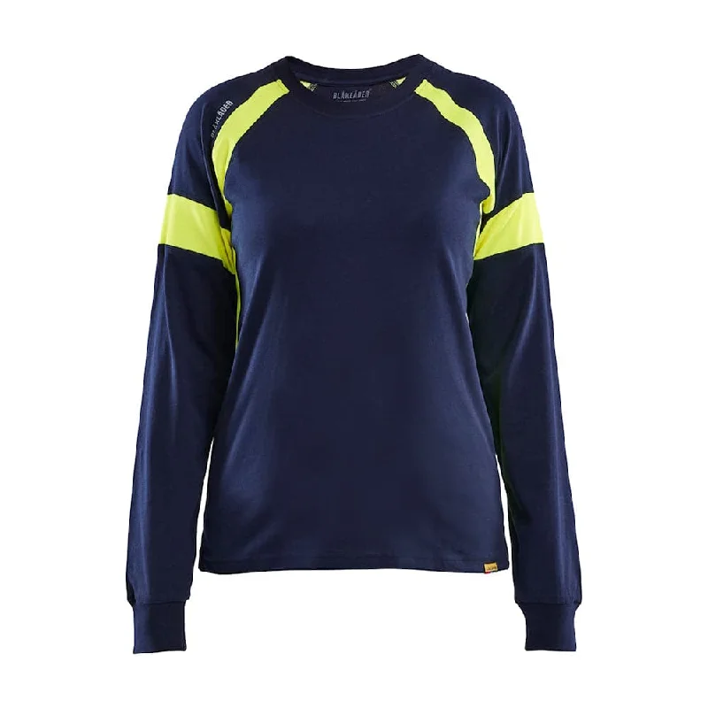 Blaklader 3521 Women's Long-Sleeved T-shirt with Hi-Vis