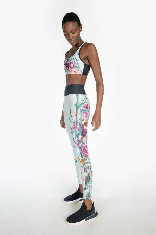 Blooming Holographic Legging