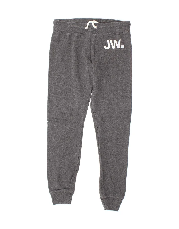 JACK WILLS Womens Graphic Tracksuit Trousers Joggers UK 8 Small Grey