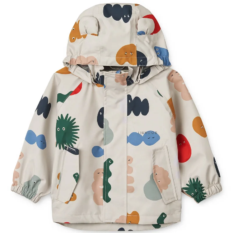 Manu Rain Jacket in The Liewood Gang / Sandy by Liewood - Last Ones In Stock - 3-4 Years