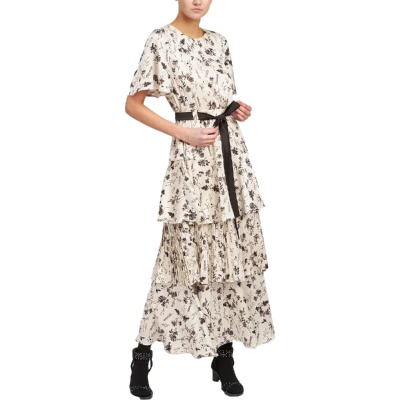 En Saison Womens Arabella Satin Floral Maxi Dress