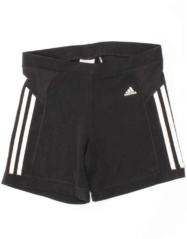 ADIDAS Womens Climacool Sport Shorts UK 12 Medium  Black Polyester