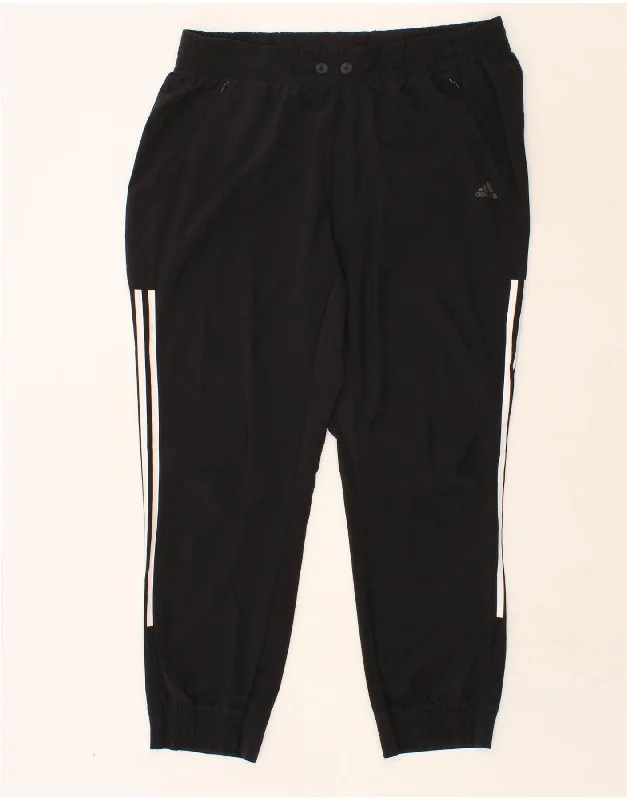 ADIDAS Womens Climalite Tracksuit Trousers Joggers UK 24/26 2XL Black