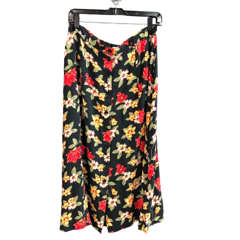 Skirt Midi By Sag Harbor In Floral Print, Size: M