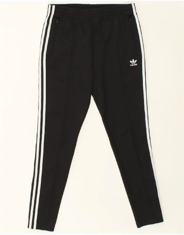 ADIDAS Womens Tracksuit Trousers UK 10 Small Black Polyester