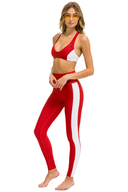 FULL LENGTH HI-RISE SPEED LEGGINGS - CHERRY