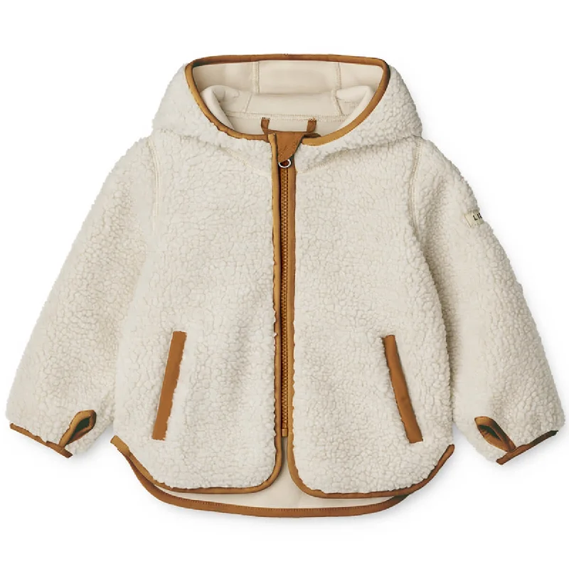 Mara Pile Jacket With Ears in Sandy / Golden Caramel Mix by Liewood - Last Ones In Stock - 2-4 Years