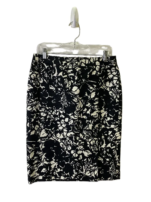 Skirt Mini & Short By Talbots In Black & Cream, Size: 6