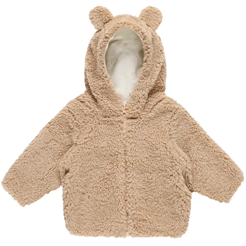 Bear Jacket in Beige by Quincy Mae