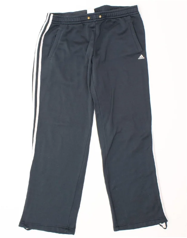 ADIDAS Womens Climalite Tracksuit Trousers UK 16/18 Large Grey