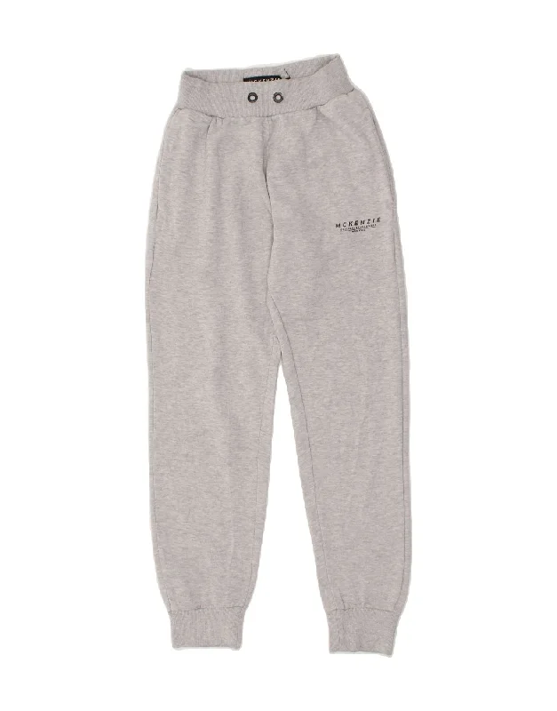 MCKENZIE Womens Tracksuit Trousers Joggers UK 8 Small Grey Cotton