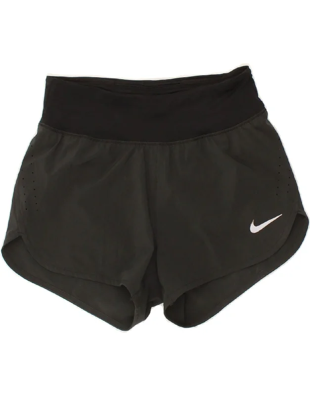 NIKE Womens Dri Fit Sport Shorts UK 6 XS Grey