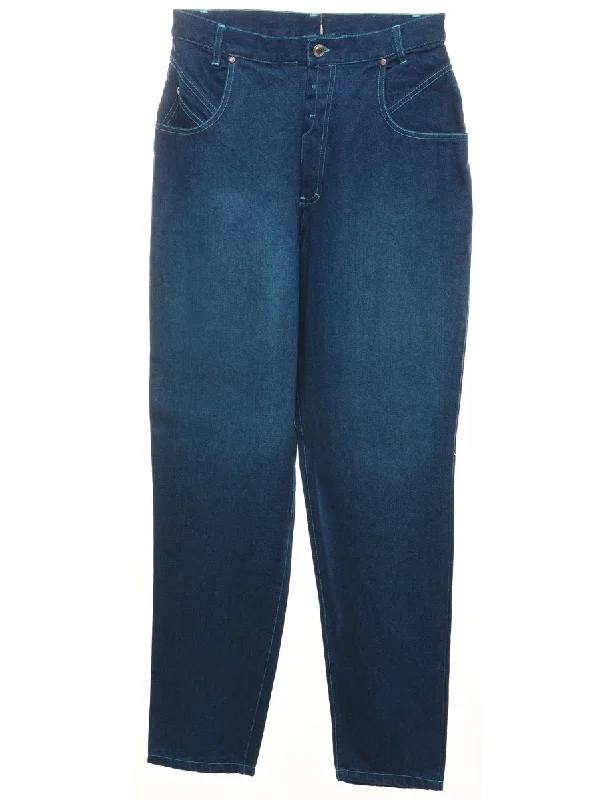 Medium Wash Tapered Jeans - W28 L29