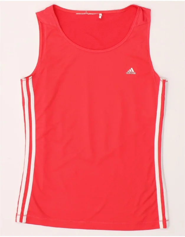 ADIDAS Womens Climacool Vest Top UK 12 Medium Pink Polyester