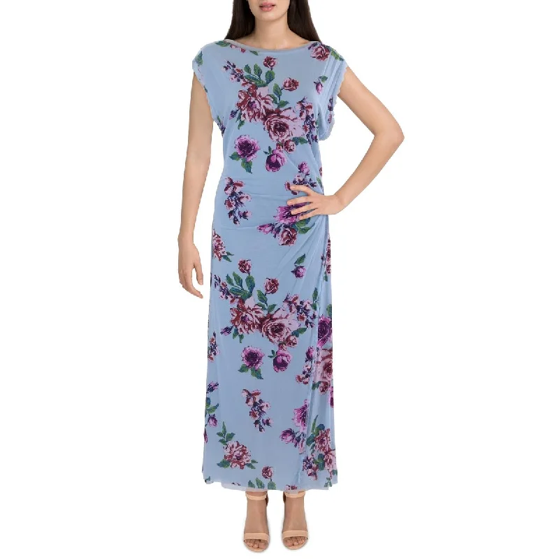 Free People Womens Carmel Floral Print Sleeveless Maxi Dress