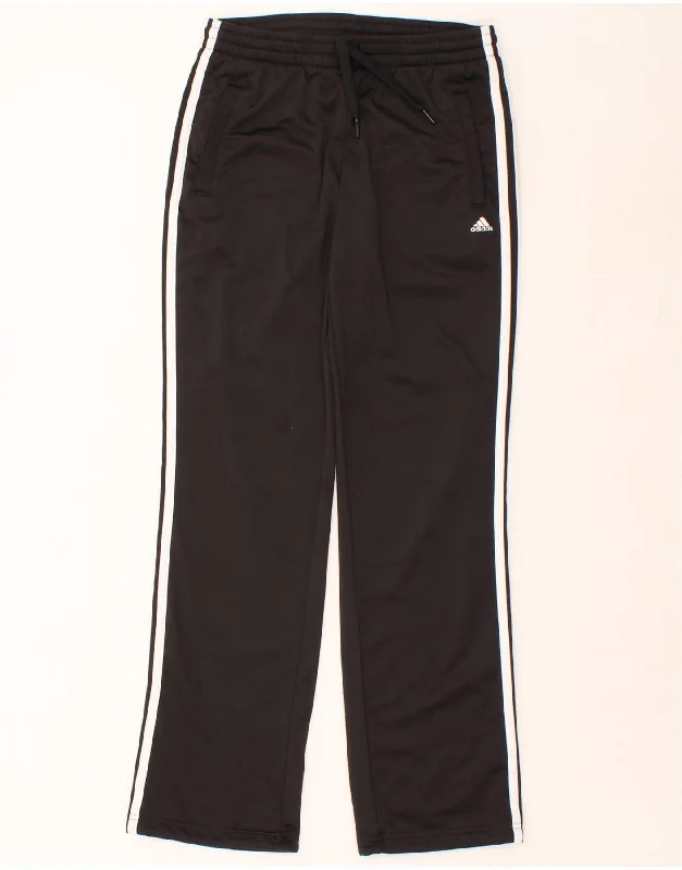 ADIDAS Womens Tracksuit Trousers UK 8/10 Small Black Polyester