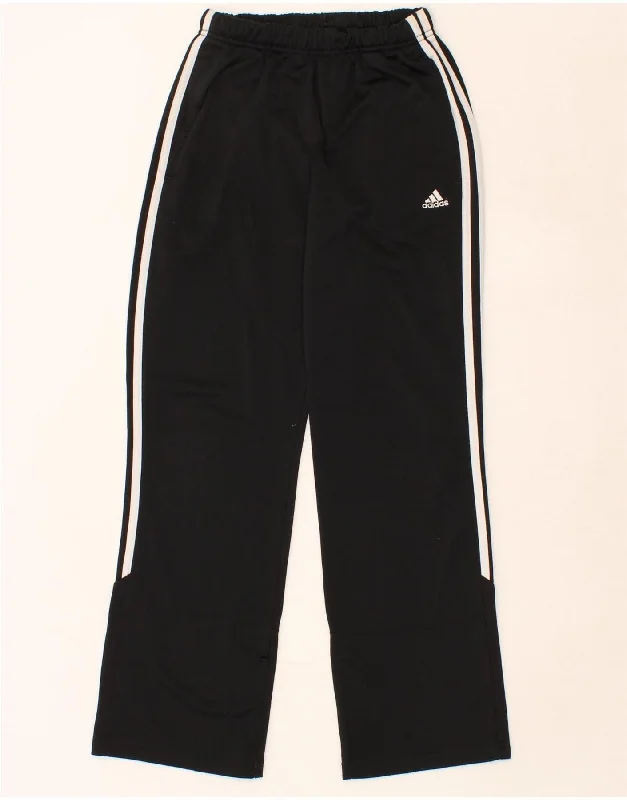 ADIDAS Womens Tracksuit Trousers UK 8 Small Black Polyester