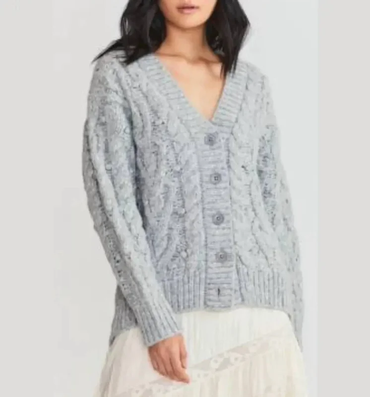 Beckett Cardigan In Grey