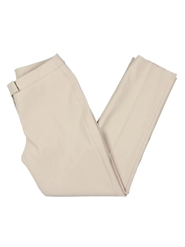 Womens High Rise Khaki Ankle Pants