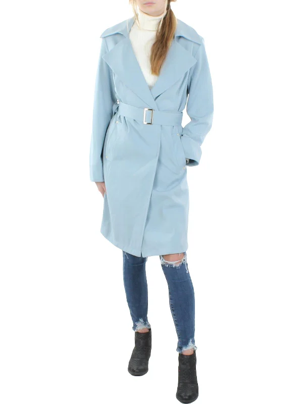 Womens Lightweight Midi Trench Coat