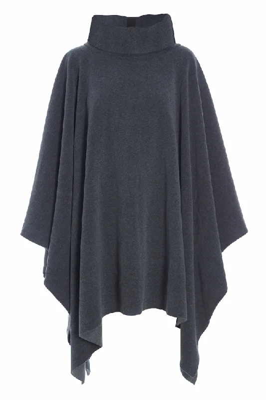 LOUNGE PONCHO WOMEN - 4081 - GREY