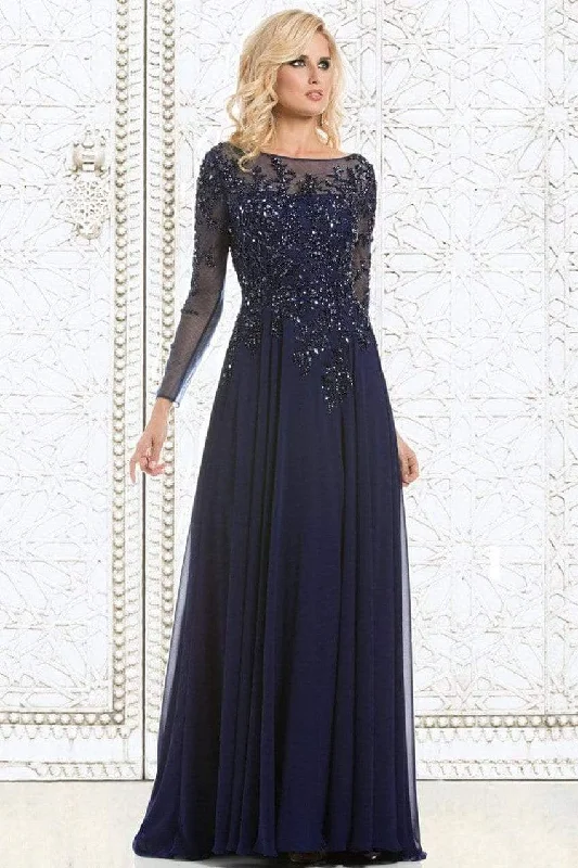 Feriani Couture - 26145 Dazzling Long Sleeve Evening Gown